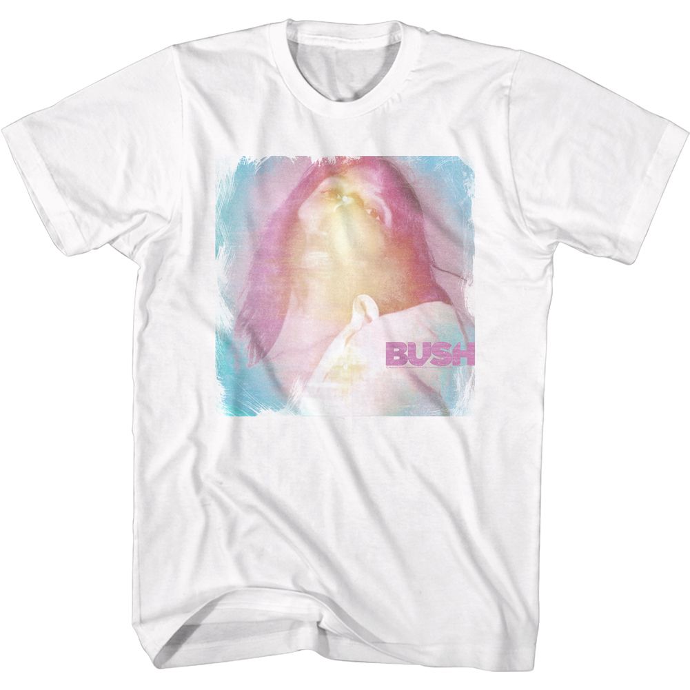 officially licensed Bush Rainbows White T-Shirt tee