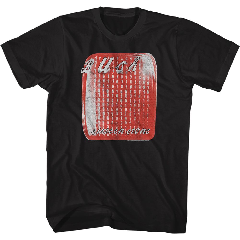 officially licensed Bush Sixteen Stone Black T-Shirt tee