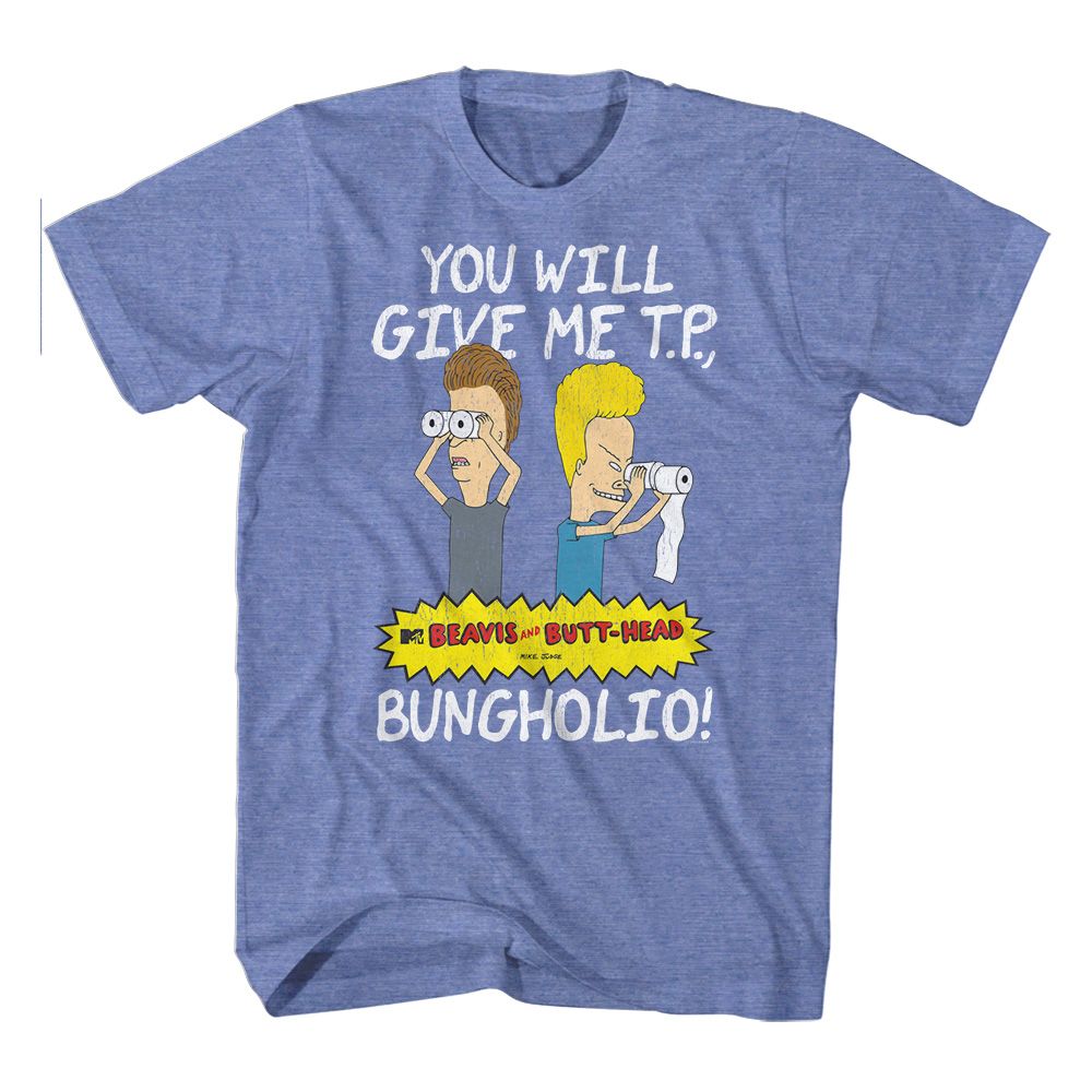 officially licensed Beavis and Butthead Give Me TP T-Shirt tee