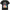 Black t-shirt with Care Bears graphic on a white background