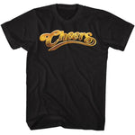 officially licensed Cheers Title Logo black t-shirt