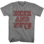 officially licensed Cheers Beer and Nuts graphite heather t-shirt