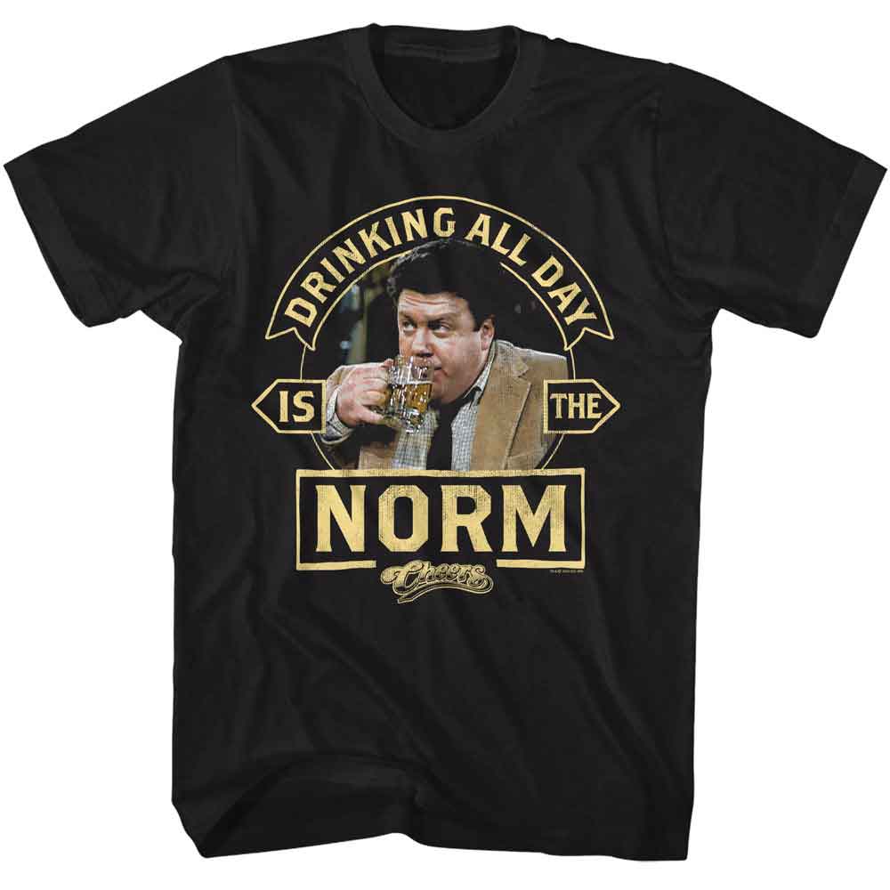 officially licensed Cheers Drinking Is the Norm black t-shirt