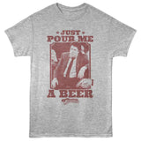 officially licensed Cheers Pour Me a Beer gray heather t-shirt