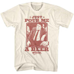 officially licensed Cheers Pour Me a Beer natural t-shirt