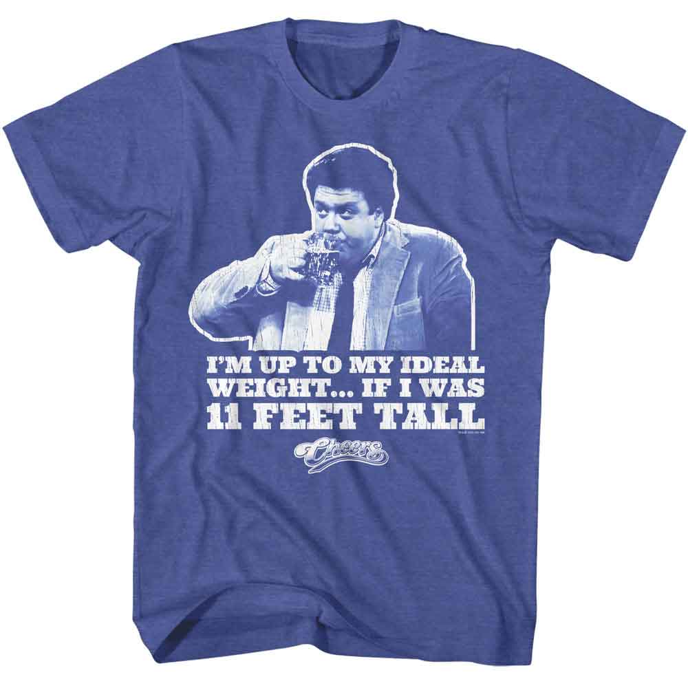 officially licensed Cheers Ideal Weight royal heather t-shirt