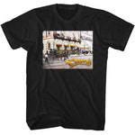 officially licensed Cheers bar street view black t-shirt