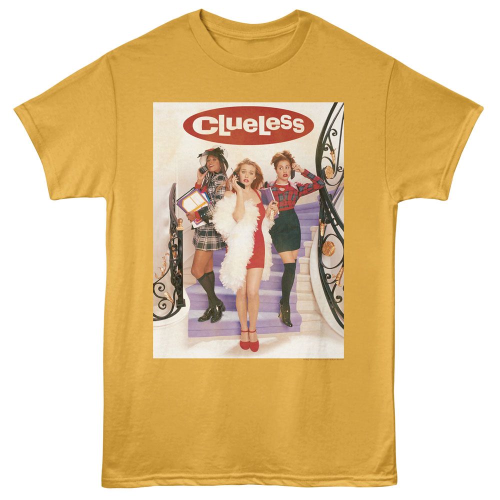 Clueless Staircase Poster Logo T-Shirt officially licensed graphic tee