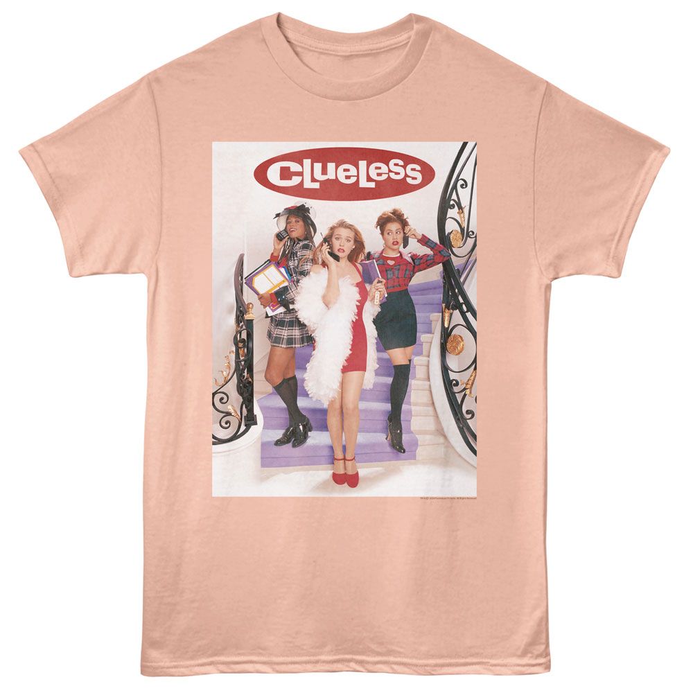 Clueless Staircase Poster Logo T-Shirt officially licensed graphic tee