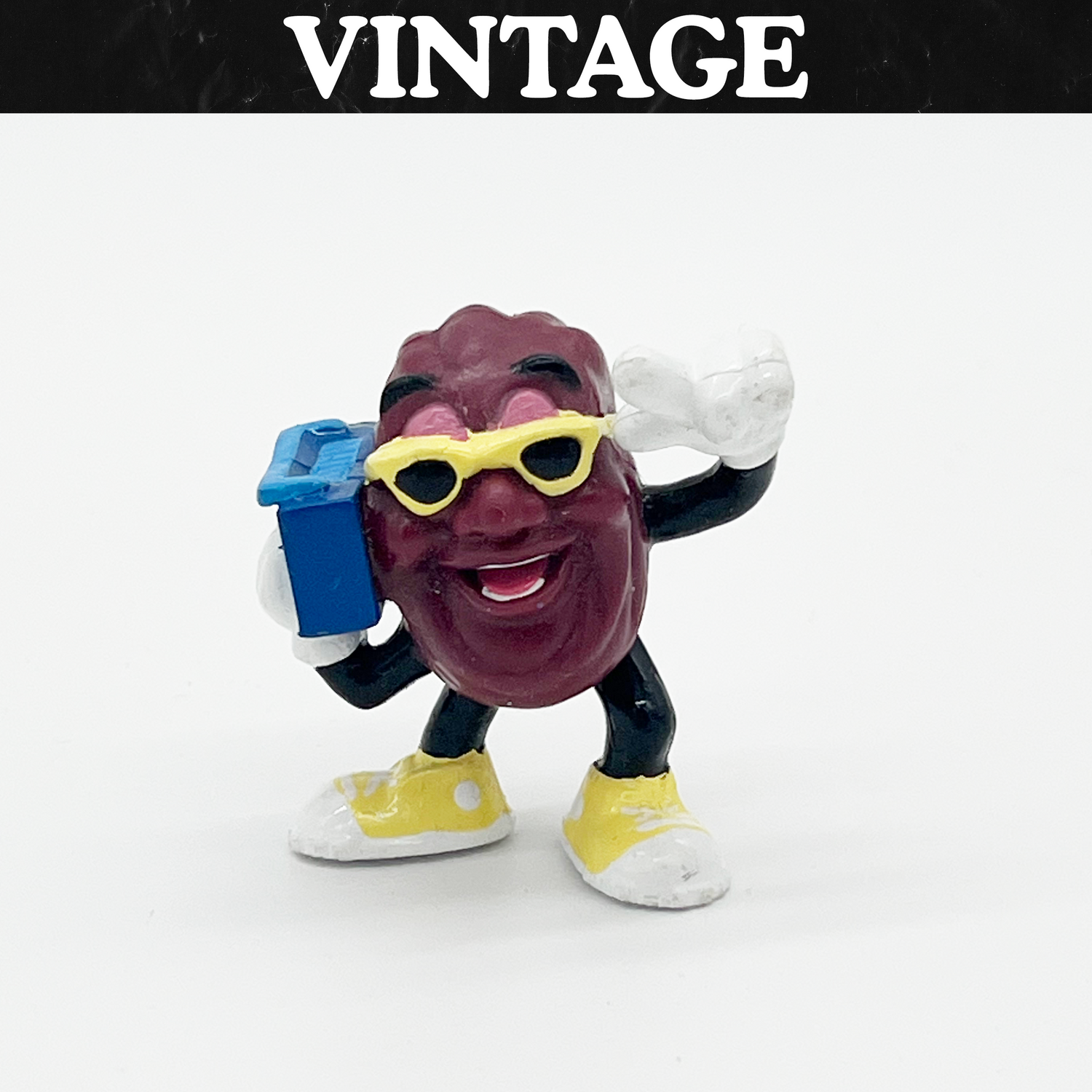 Vintage California Raisins Boombox PVC Figure