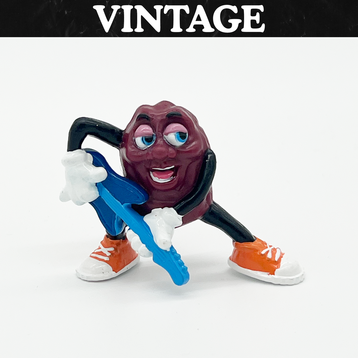 Vintage California Raisins Guitar PVC Figure