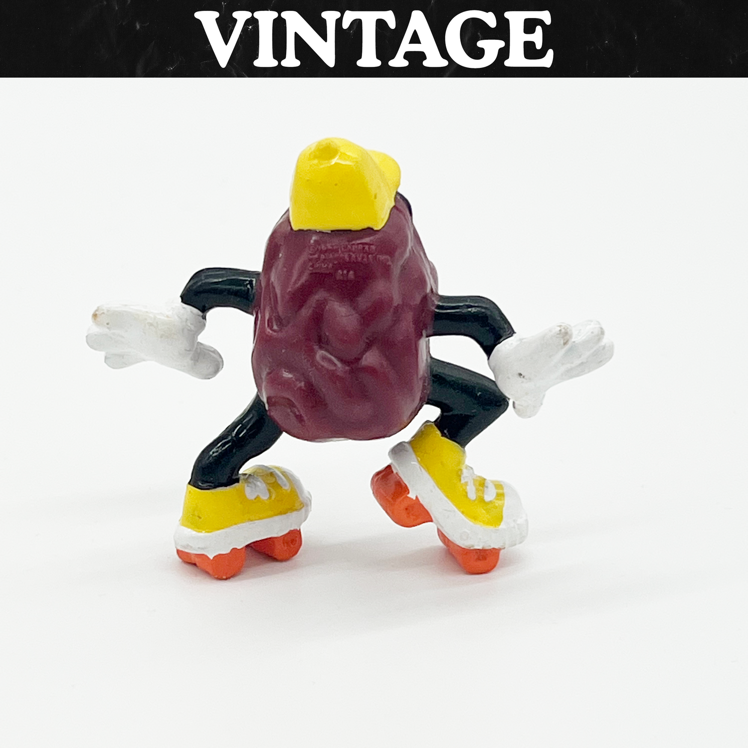 Vintage California Raisins Roller Skates PVC Figure