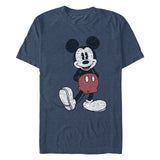 Men's Disney Mickey Pose - NAVY HTR T-Shirt