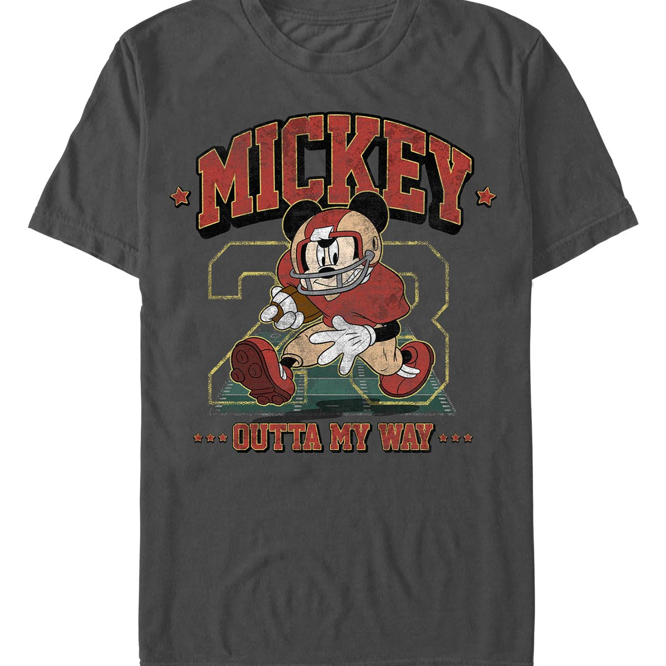 officially licensed Mickey Mouse & Friends Mickey Football T-Shirt tee