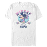 Mickey Mouse & Friends Mickey College White graphic t-shirt