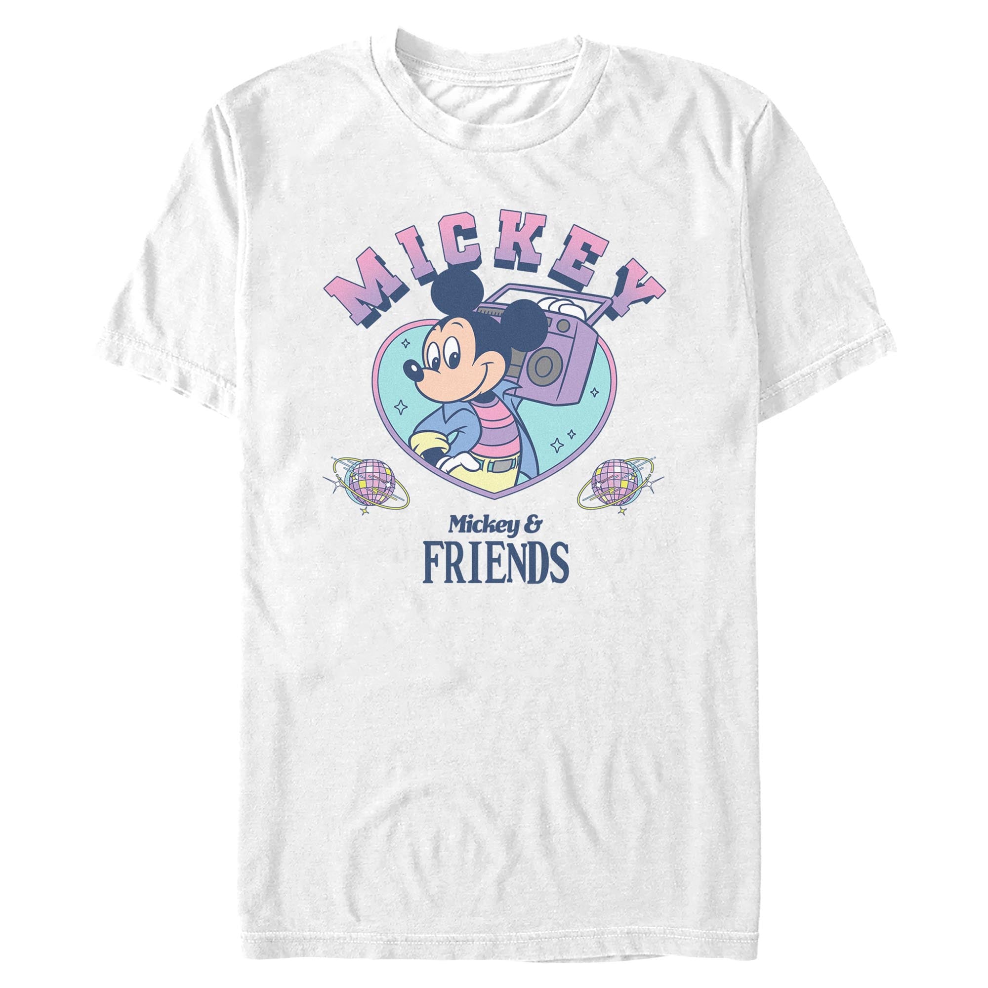 Mickey Mouse & Friends Mickey College White graphic t-shirt