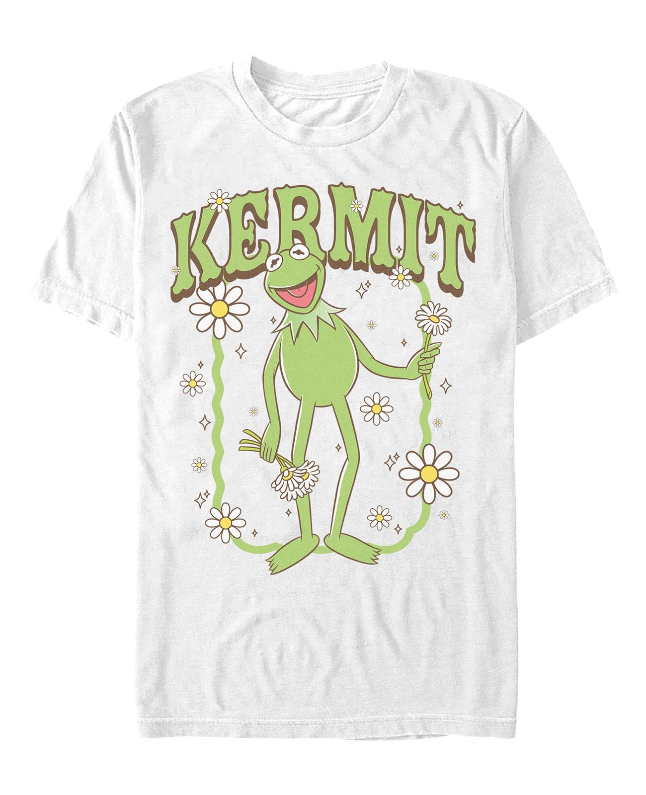 Muppets KERMIT LUCK AND FLOWERS Muppets graphic t-shirt