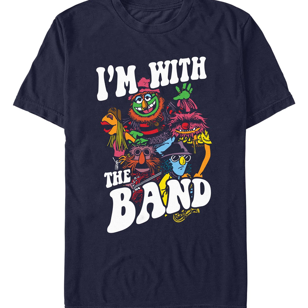 Muppets With The Band Muppets graphic t-shirt