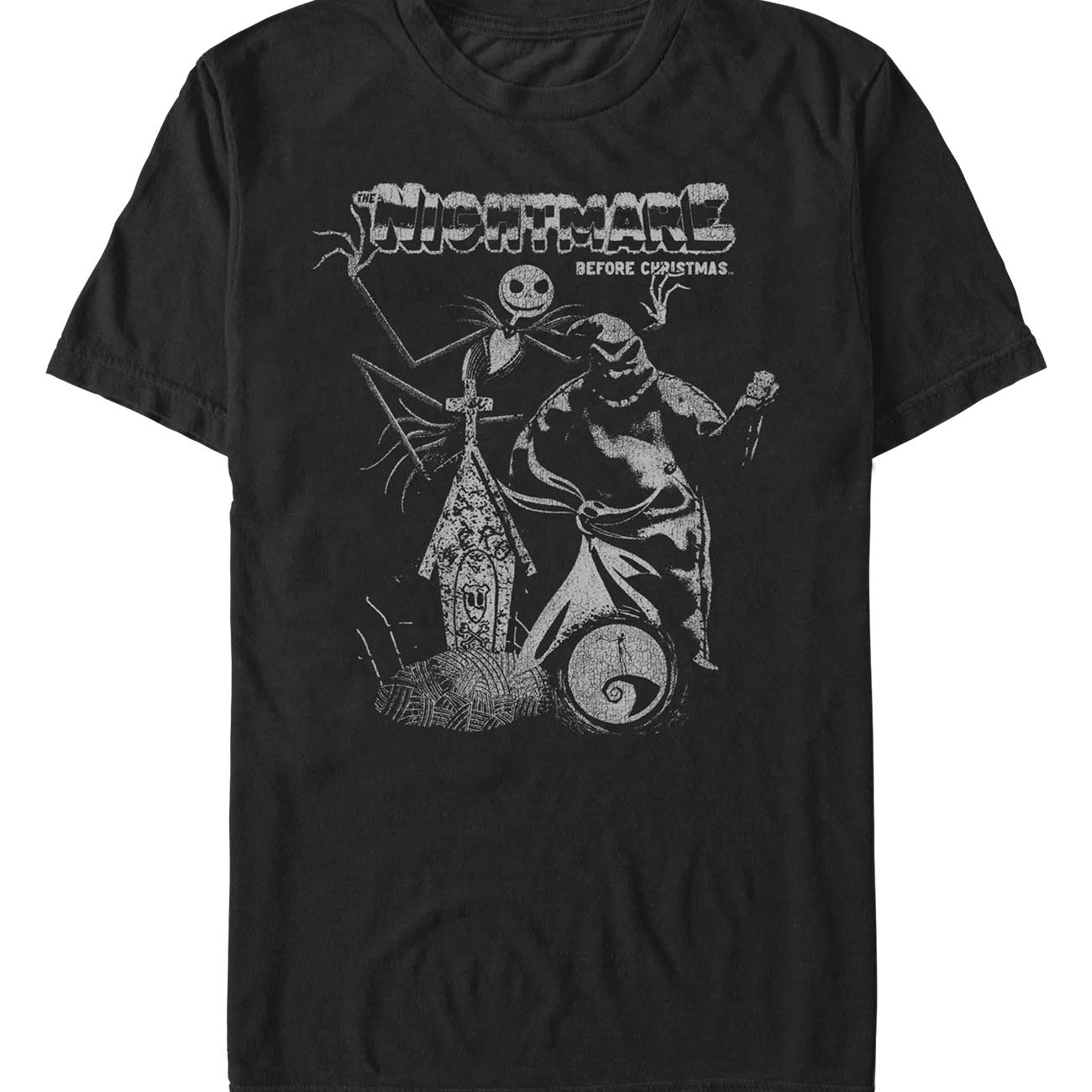 officially licensed The Nightmare Before Christmas Vintage Poster T-Shirt tee