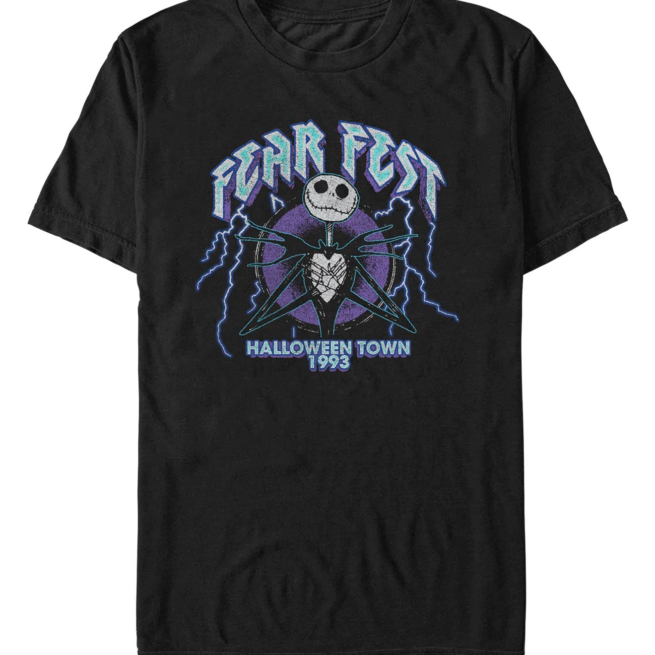 officially licensed The Nightmare Before Christmas Fear Of Lightning T-Shirt tee
