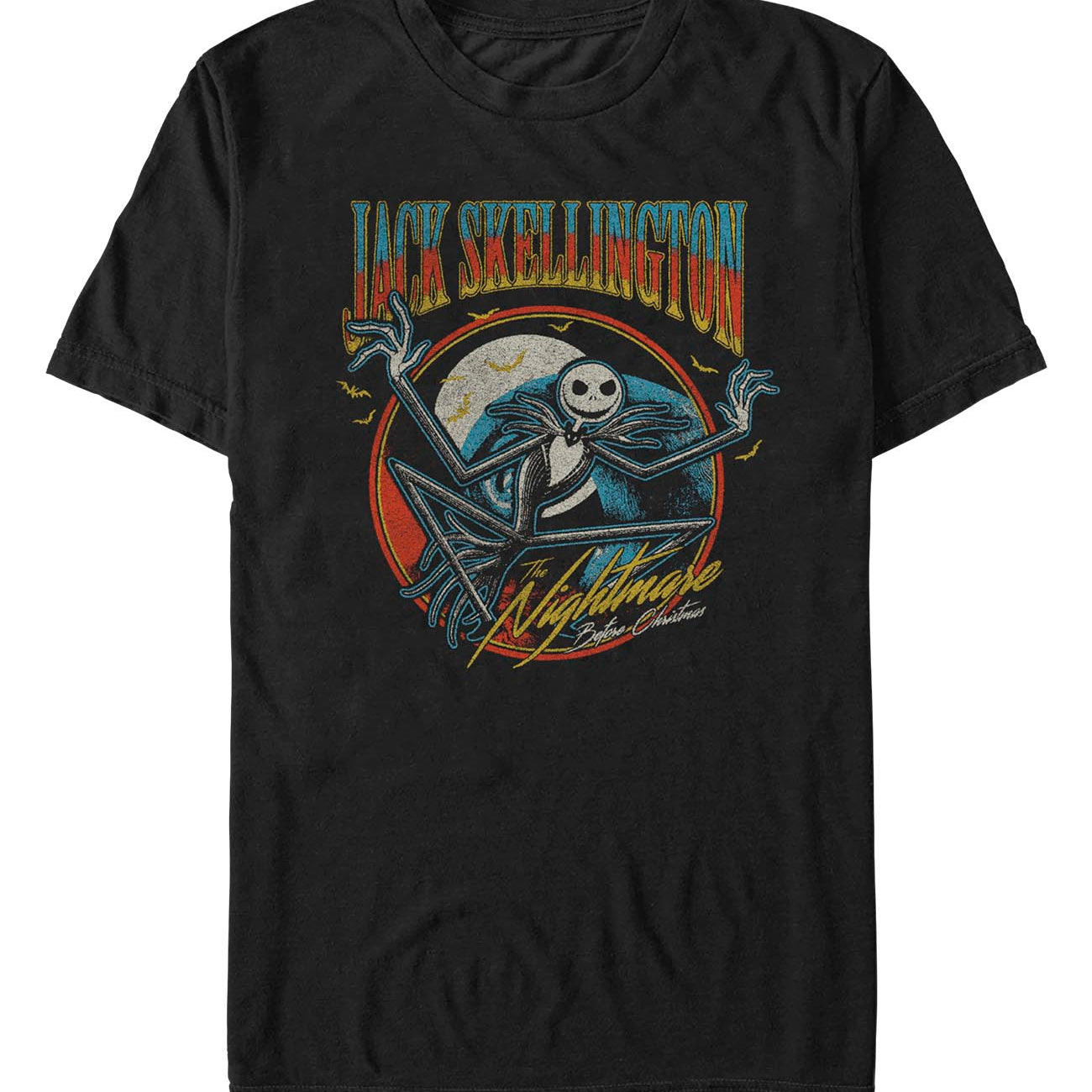 officially licensed The Nightmare Before Christmas Jack Spiral T-Shirt tee