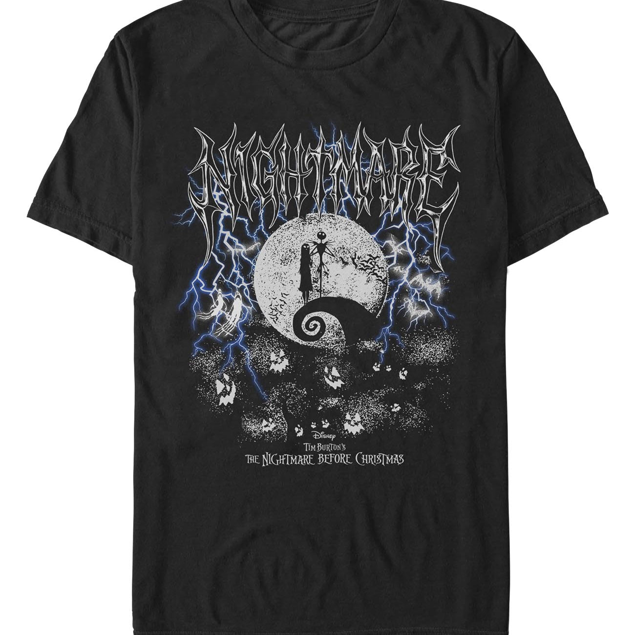 officially licensed The Nightmare Before Christmas Metal Hill T-Shirt tee