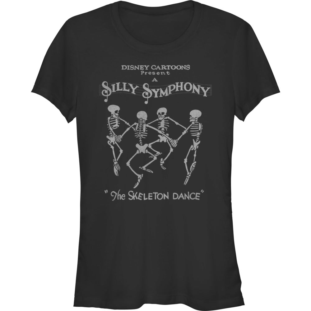 Silly Symphonies Skeleton Dance Black graphic t-shirt