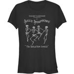 Silly Symphonies Skeleton Dance Black graphic t-shirt