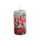 Diet Coke Santa Can Ornament 3"