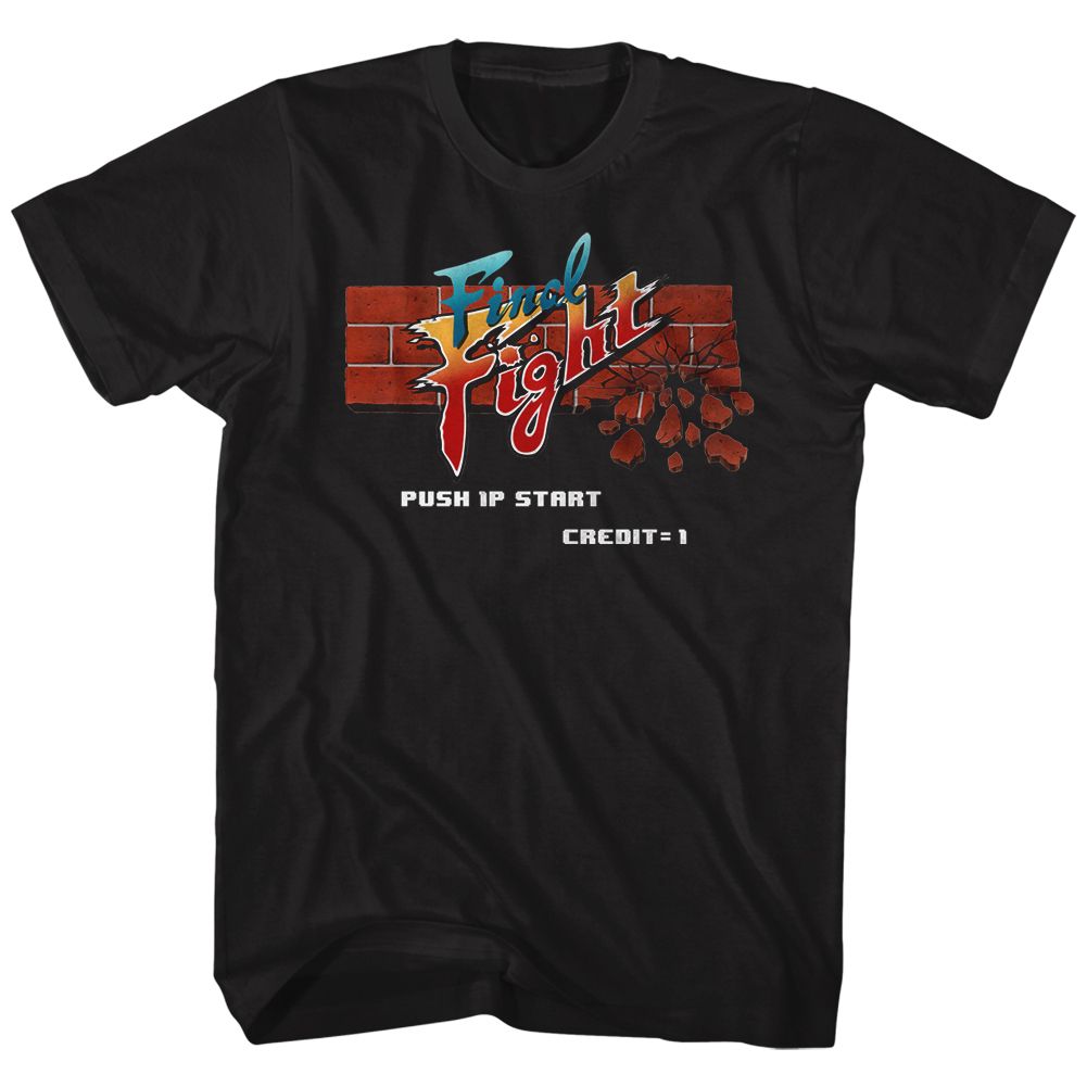 Final Fight Arcade Title Screen T-Shirt officially licensed graphic tee