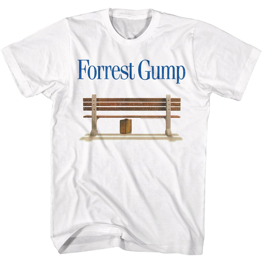 Forrest Gump Logo and Bench T-Shirt officially licensed graphic tee