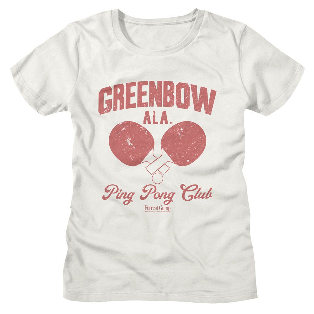 officially licensed Forrest Gump Greenbow Ping Pong women's tee