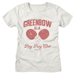 officially licensed Forrest Gump Greenbow Ping Pong women's tee