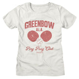 officially licensed Forrest Gump Greenbow Ping Pong women's tee
