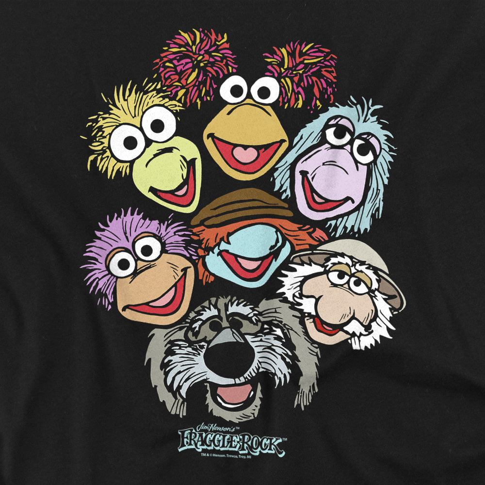 Fraggle Rock Group Faces T-Shirt