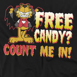 Garfield Free Candy Halloween T-Shirt