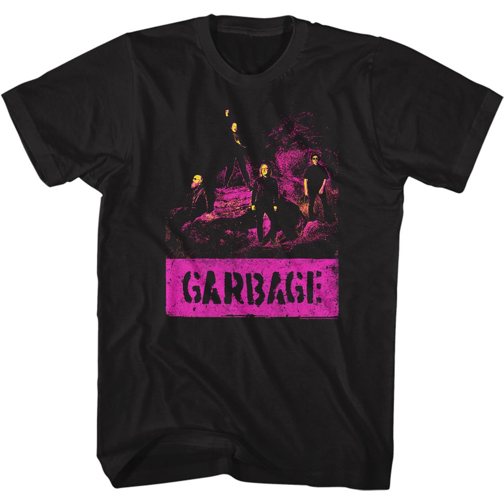 officially licensed Garbage Grunge Black T-Shirt tee