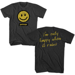 officially licensed Garbage Rain Smiley Smoke T-Shirt tee