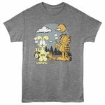 Garfield Roasting Marshmallows T-Shirt officially licensed Garfield camping graphic tee