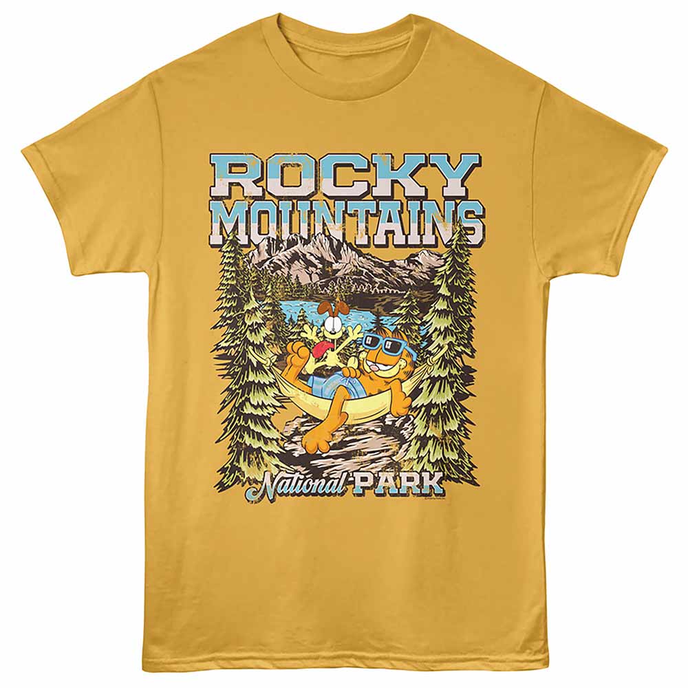 Garfield Hammock T-Shirt officially licensed Garfield hammock graphic tee
