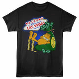 Garfield Vegas Lounging T-Shirt officially licensed Garfield Vegas graphic tee