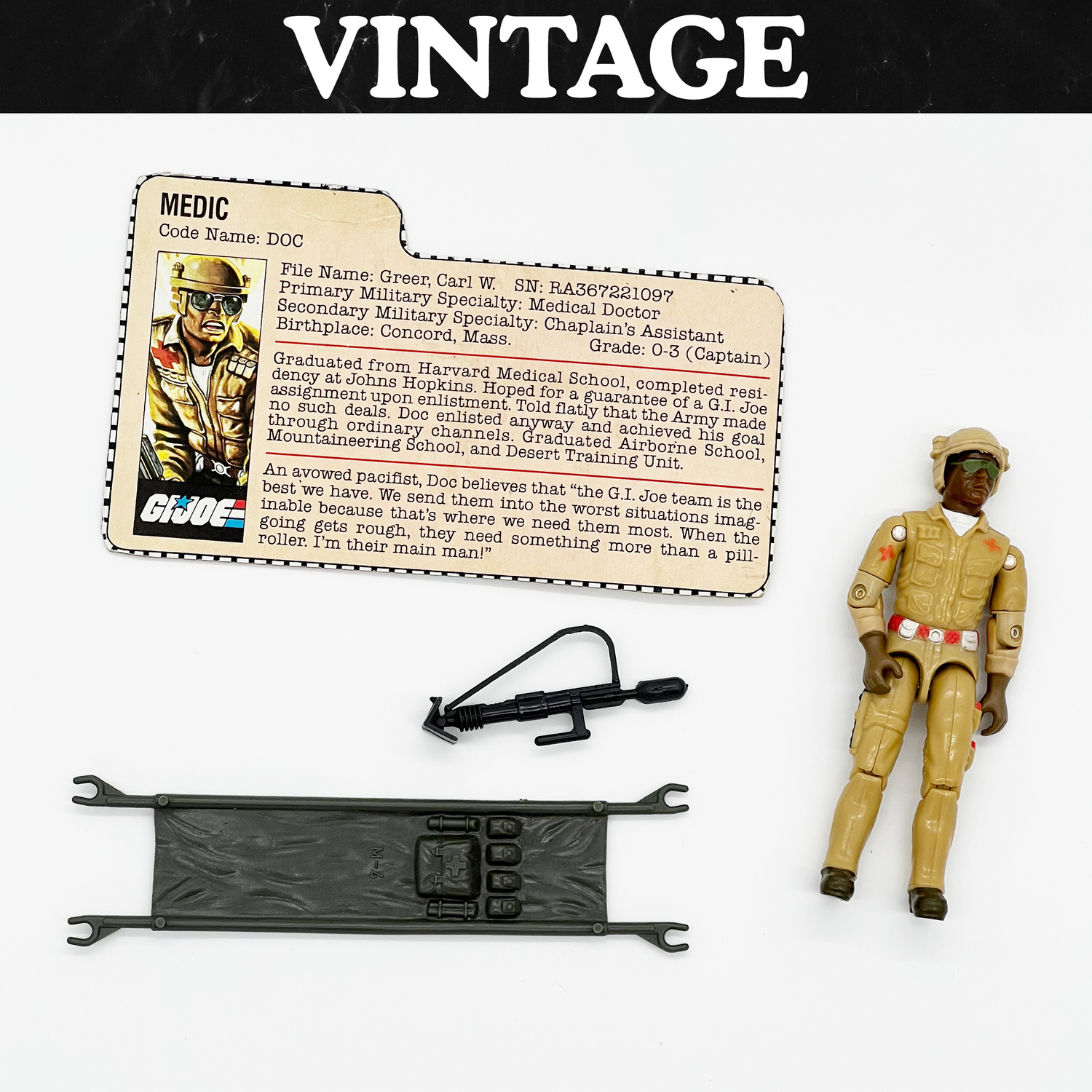 Vintage GI Joe Doc Action Figure