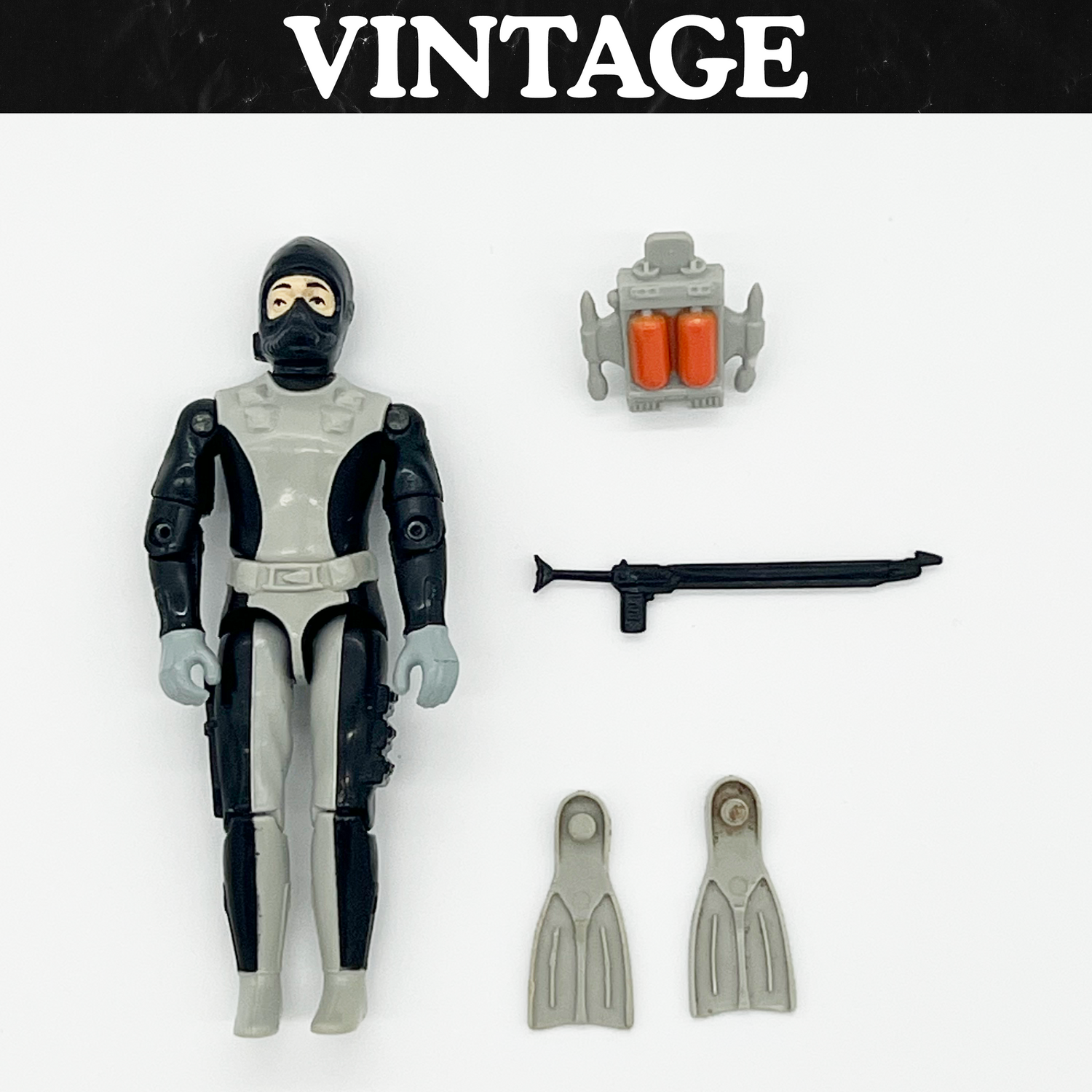 Vintage GI Joe Torpedo Action Figure