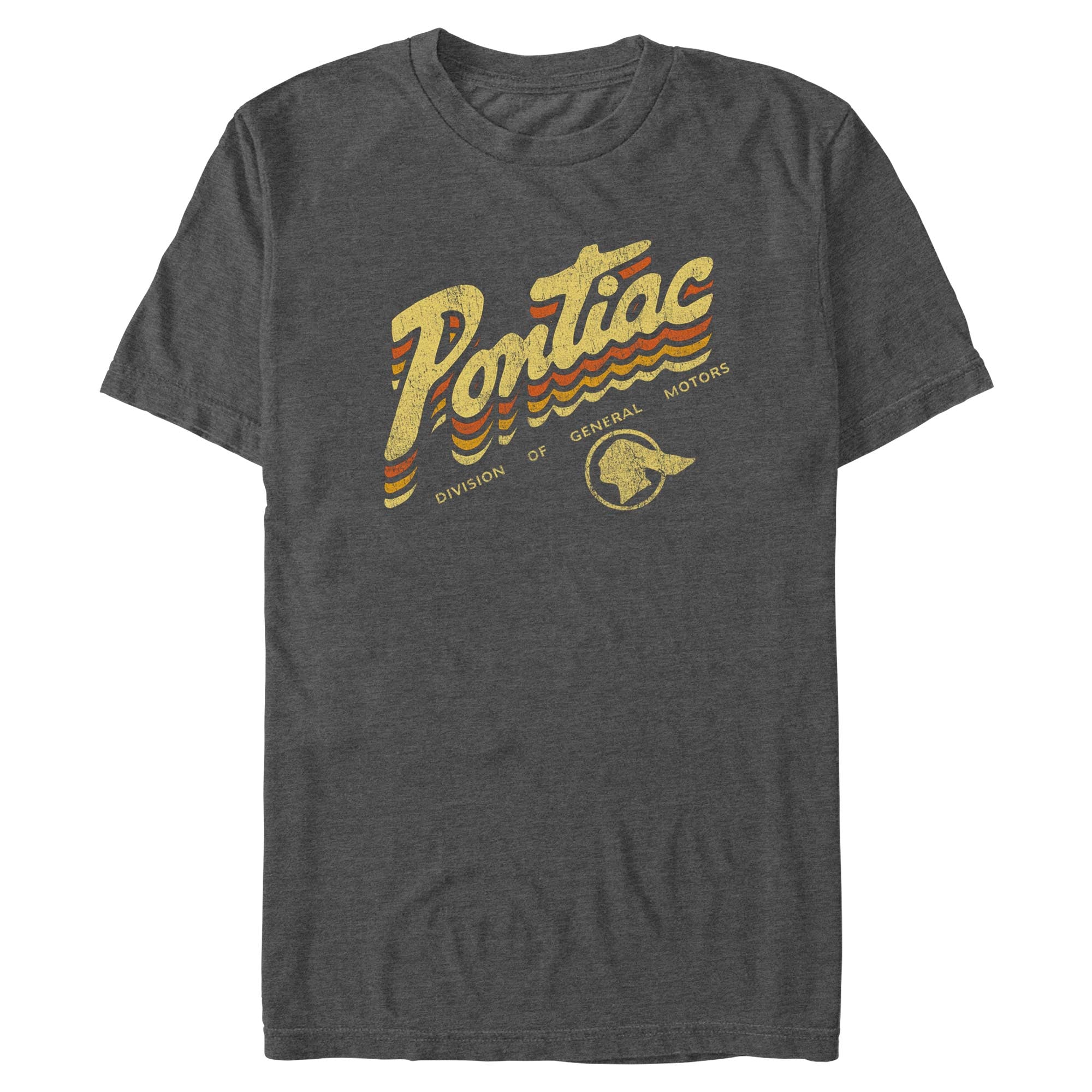 General Motors Pontiac Stack Dark Heather graphic t-shirt