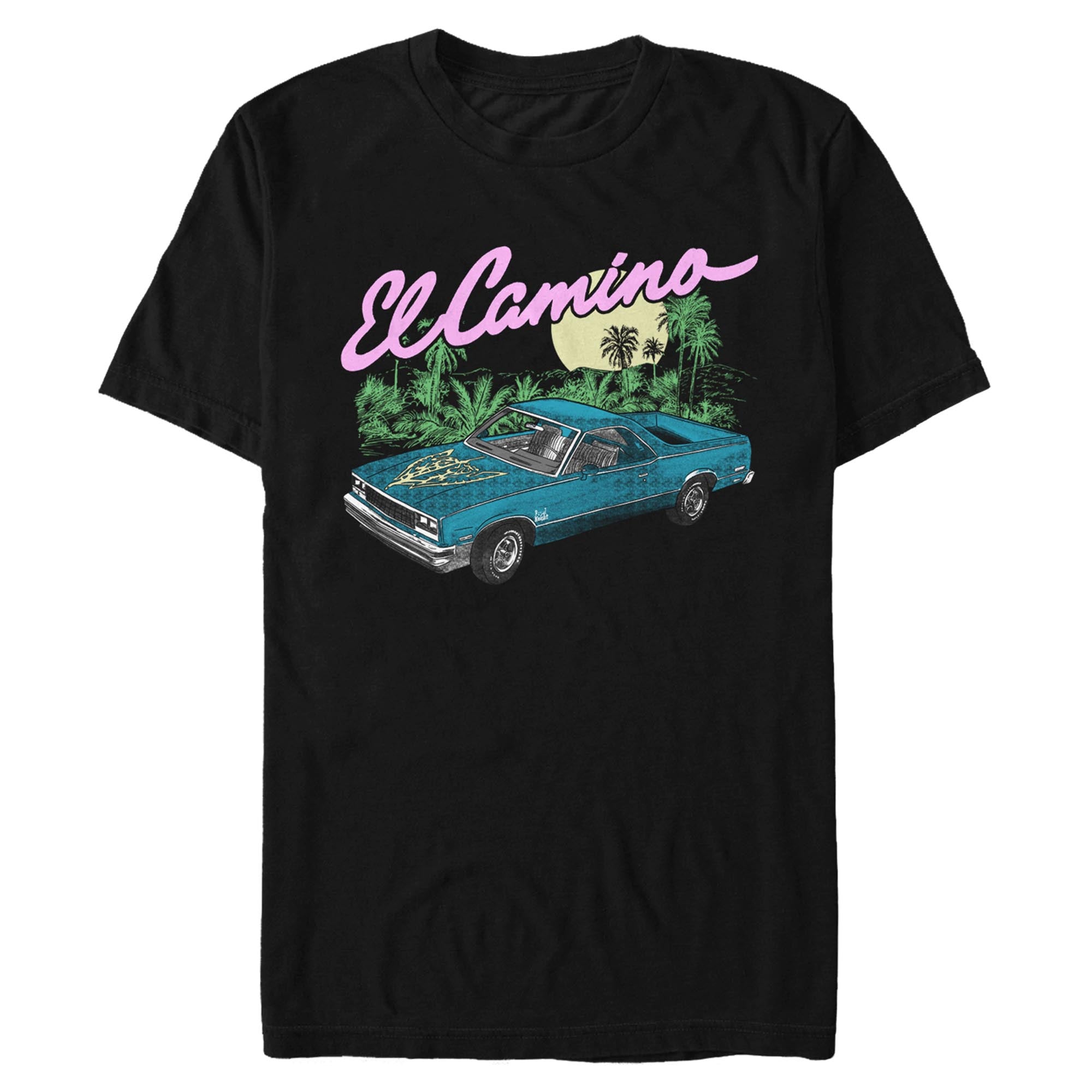 General Motors El Camino Redux Black graphic t-shirt