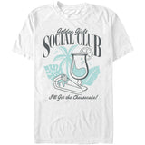 Retro Golden Girls cheesecake graphic tee with pastel Miami inspired artwork