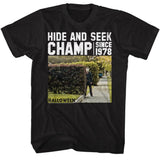 officially licensed Halloween Hide and Seek Bushes T-Shirt tee