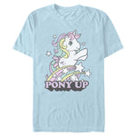 My Little Pony Pony Up Light Blue graphic t-shirt