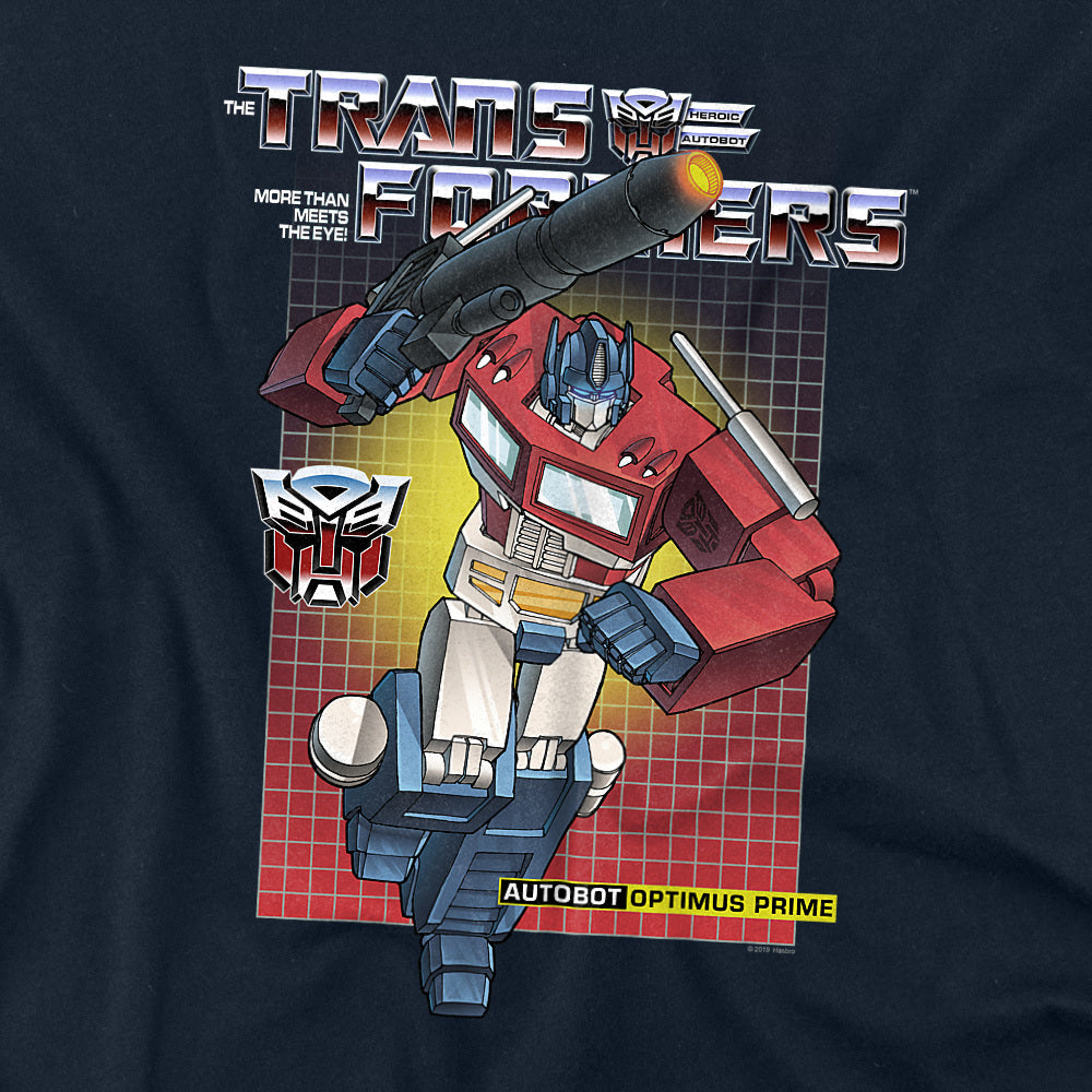 Transformers G1 Optimus Prime Grid T-Shirt