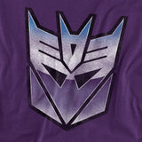 Transformers Decepticon Logo Purple Vintage T-Shirt